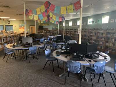 Dixie Magnet Elementary School Media Center in Lexington