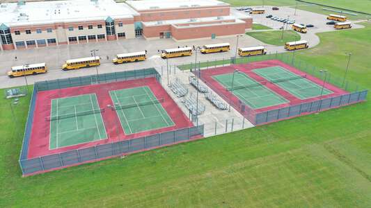 H.F. Stevens Middle School Tennis Courts in Crowley