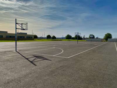 Bing Wong Elementary School Outdoor Basketball Courts in San Bernardino