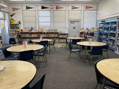 Clyde W. Needham Elementary School Library in Lodi