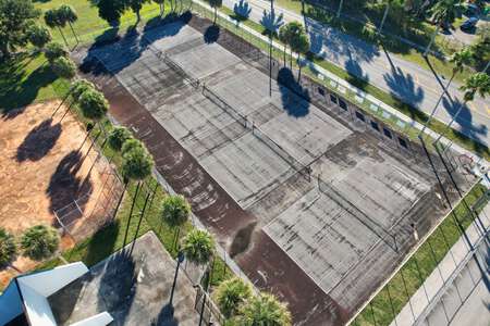 Westpine Middle School Tennis Courts in Sunrise