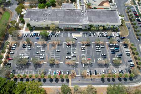 Blanche Ely High School Parking Lot in Pompano Beach