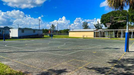 Royal Palm STEM Museum Magnet School Outdoor Basketball Courts in Lauderhill