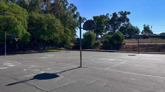 Crest School Outdoor Basketball Courts in El Cajon