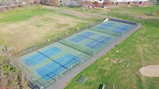 Amherst-Pelham Regional Middle School Tennis Courts in Amherst