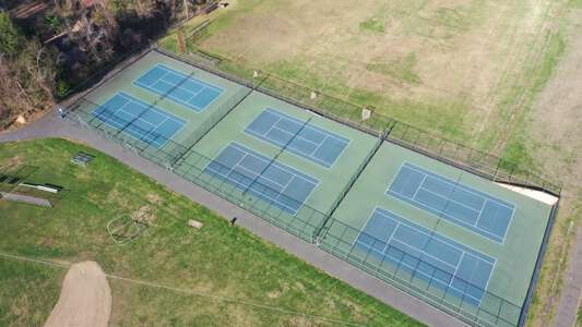 Amherst-Pelham Regional Middle School Tennis Courts in Amherst