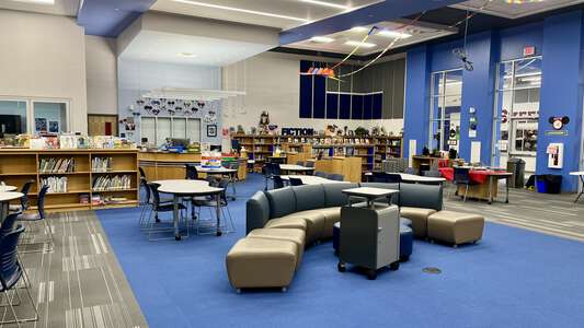 Hanby Elementary School Library in Mesquite