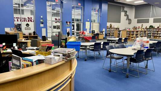 Hanby Elementary School Library in Mesquite