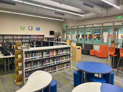 Andrea Castillo Prep K-8 Library in Doral