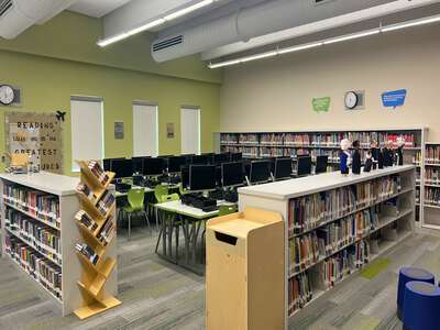 Andrea Castillo Prep K-8 Library in Doral