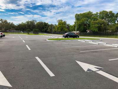 Pershing K-8 School Parking Lot in Orlando