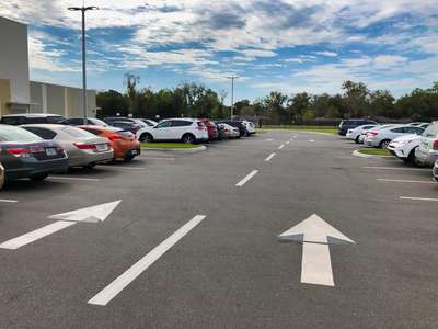 Pershing K-8 School Parking Lot in Orlando