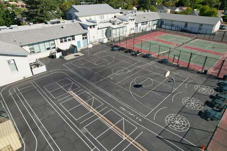 Del Valle High School Basketball Blacktop in Livermore
