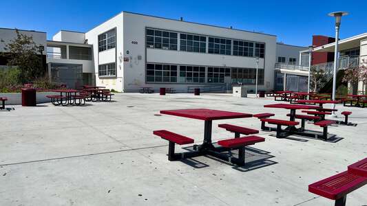 Point Loma High School 100 Bldg. Quad in San Diego