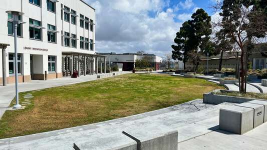 Point Loma High School 100 Bldg. Quad in San Diego