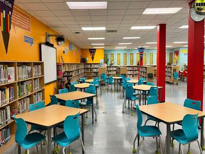 Twin Lakes Elementary School Library in Hialeah