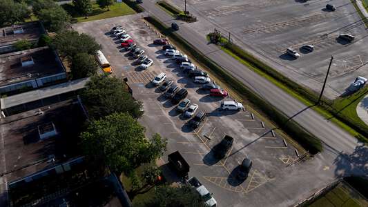 Odom Elementary School Parking Lot - Front in Houston