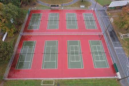 Green Run High School Tennis Courts in Virginia Beach