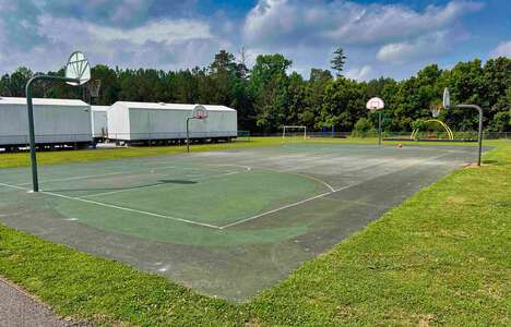 Level Creek Elementary School Outdoor Basketball Courts in Suwanee