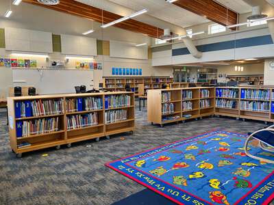 Riverbend Elementary School Library in Spokane Valley