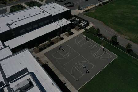 Evergreen Middle School Outdoor Basketball Courts in Kent