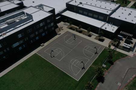 Evergreen Middle School Outdoor Basketball Courts in Kent