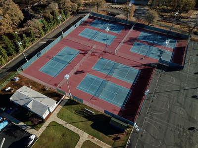 Union Mine High School Tennis Courts in El Dorado