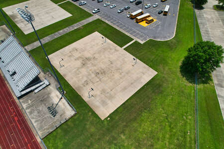 Woodlawn High School Outdoor Basketball Courts in Baton Rouge