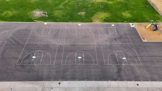 Lucas Elementary Dual Language Academy School Outdoor Basketball Courts in Ceres 2