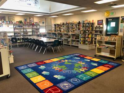 Barbara Comstock Morse Elementary School Library in Sacramento