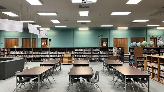 Westside Elementary School Library in Hood River