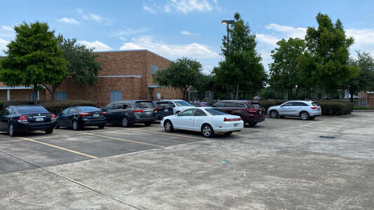Hartman Middle School Parking Lot - Front in Houston
