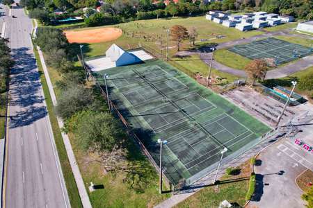 Ramblewood Middle School Tennis Courts in Coral Springs