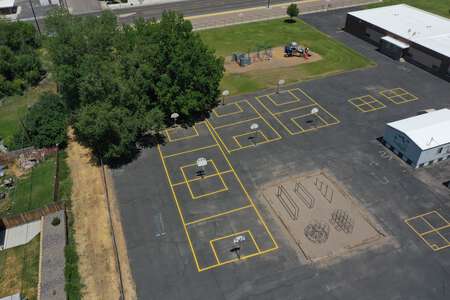 Lewis & Clark Elementary School Outdoor Basketball Courts in Pocatello