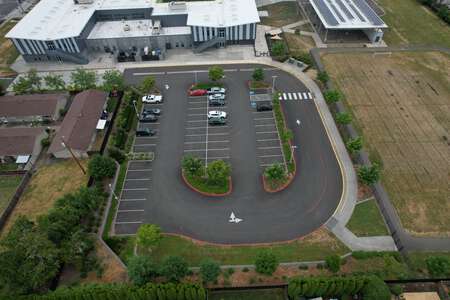 Vose Elementary School Parking Lot - Field in Beaverton