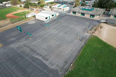 Green Acres Elementary School Outdoor Basketball Courts in Santa Cruz