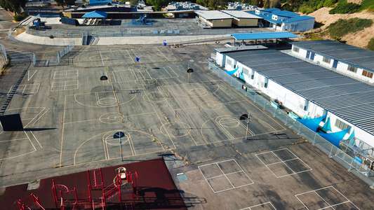 Bell Middle School Outdoor Basketball Courts in San Diego