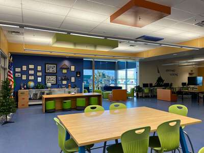 Veterans Tribute Career and Technical Academy Library in Las Vegas