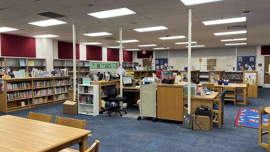 AM Pate Elementary School Library in Fort Worth
