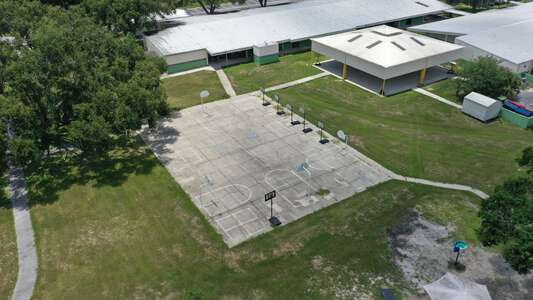 San Antonio Elementary School Outdoor Basketball Courts in Dade City