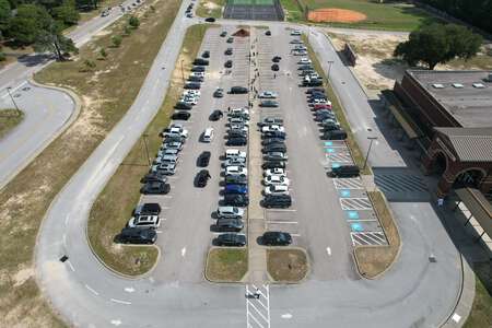 Crayton Middle School Parking Lot - Front in Columbia