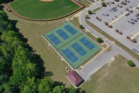 Corinth Holders High School Tennis Courts in Wendell 2