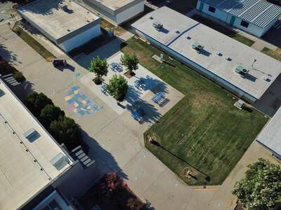 Global Learning Charter School Courtyard in Visalia