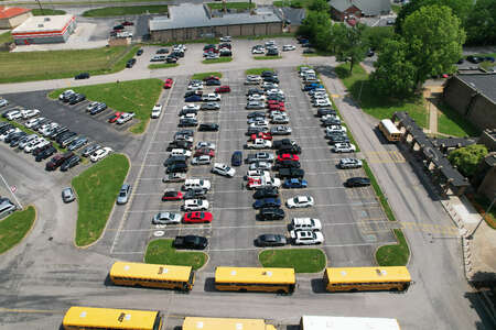 Halls High School Parking Lot - Front in Knoxville
