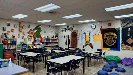Manlio Silva Elementary School Library in Stockton 2