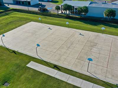 Lakeview Middle School Outdoor Basketball Courts in Winter Garden