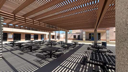 Tomas Rivera Middle School Quad in Perris 3