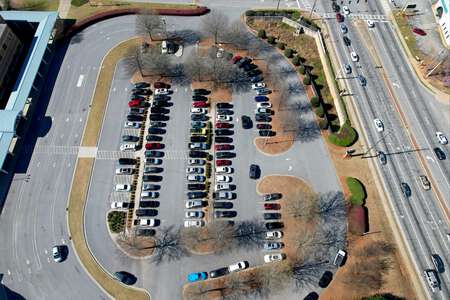 Berkmar High School Parking Lot - Front in Lilburn 2