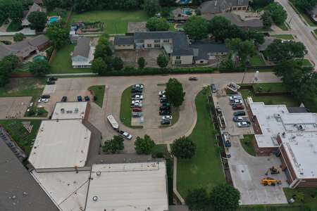 Austin Elementary School Parking Lot - Side - AES in Coppell