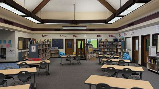 Parklane Elementary School Library in Stockton 3
